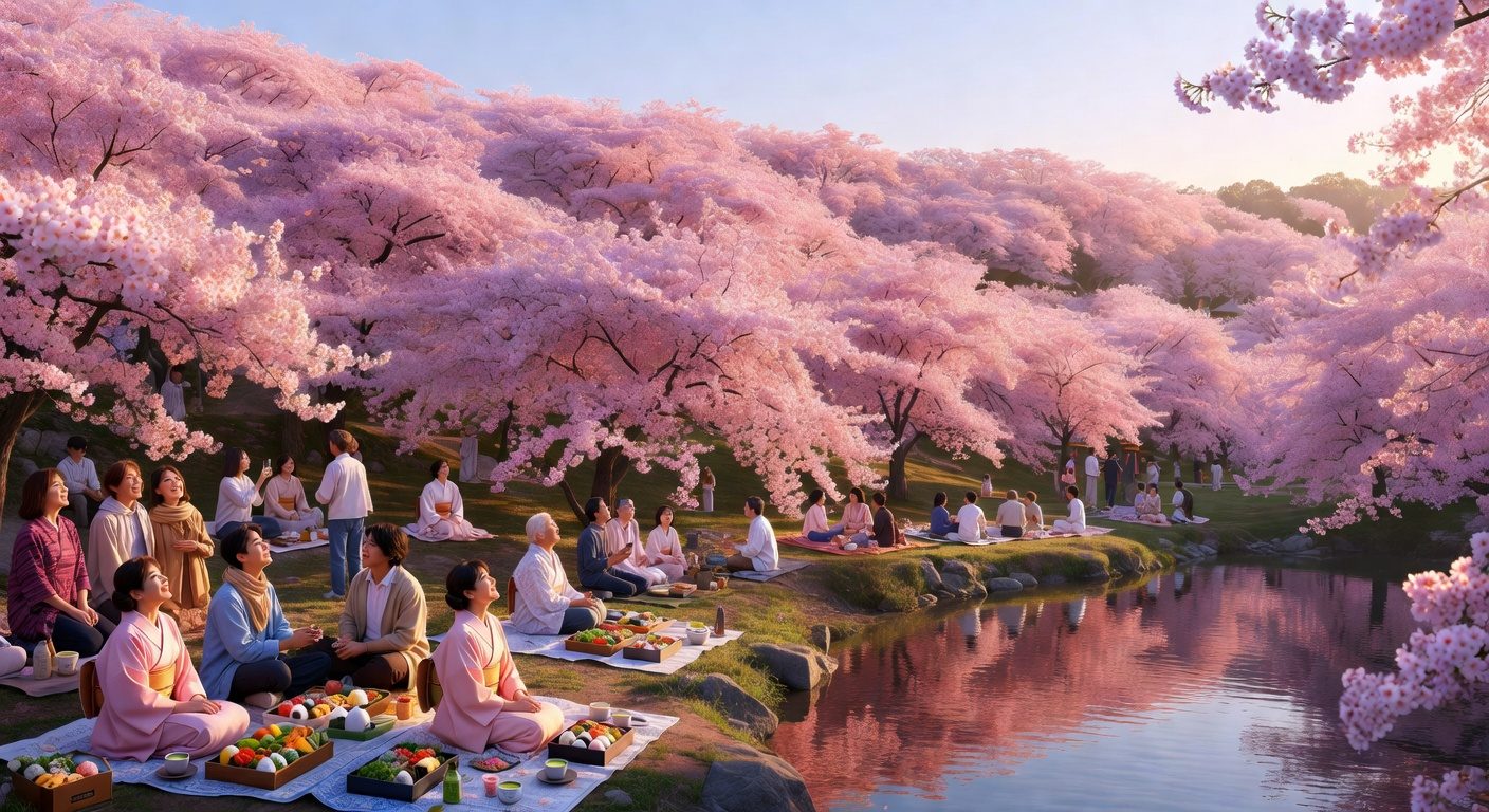Hanami Cherry Blossoms, Japan